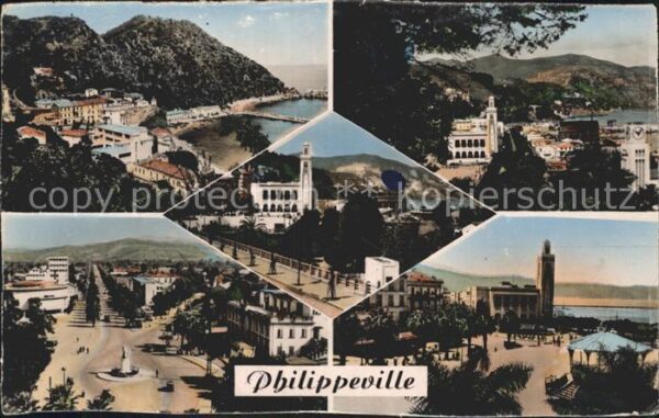 Philippeville Algerien Port de Peche de Stora Place Marqué