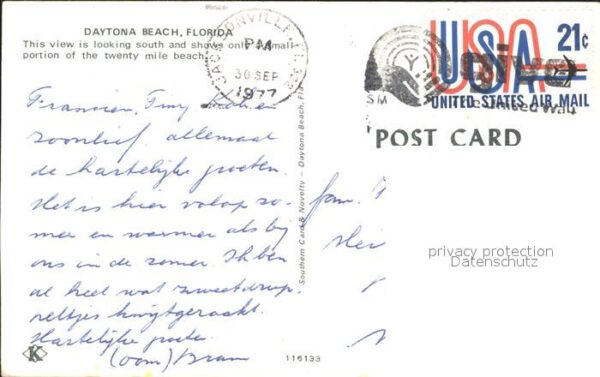 Daytona Beach Fliegeraufnahme Strand – Bild 2