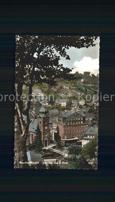 Monschau Rotes Haus und Evangelische Kirche