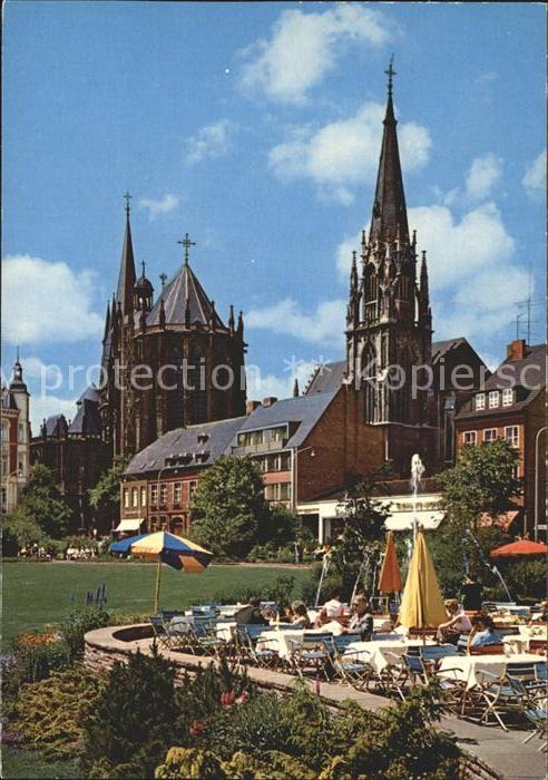 Aachen Elisenbrunnen Dom