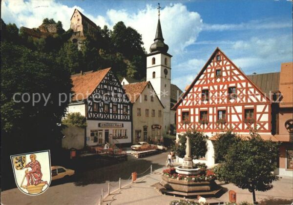 Pottenstein Oberfranken Kirche Fachwerkhäuser