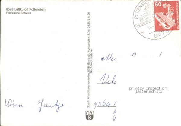 Pottenstein Oberfranken Kirche Fachwerkhäuser – Bild 2