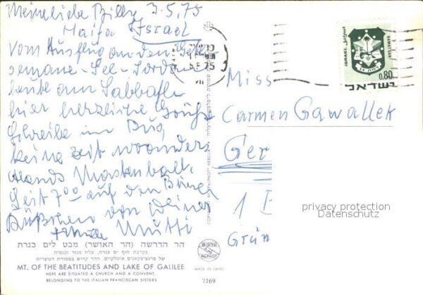 Israel Church Convent Lake of Galilee – Bild 2
