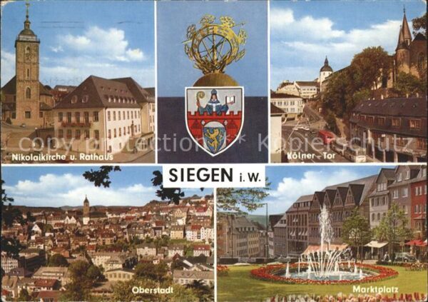 Siegen Westfalen Kölner Tor Nikolaikirche Rathaus