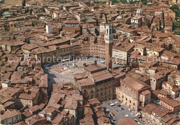 Siena Marktplatz Volkspalast Campo Platz Flie
