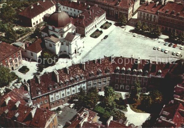 Warschau Masowien Fliegeraufnahme Rynek Nowego Miasta