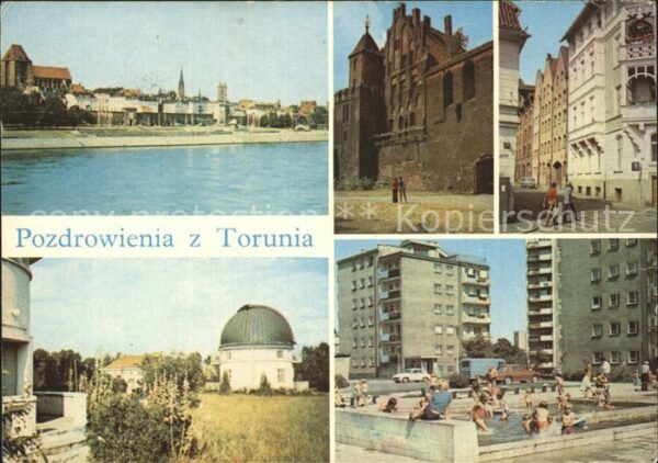 Torun Thorn Fluss Platz Kirche