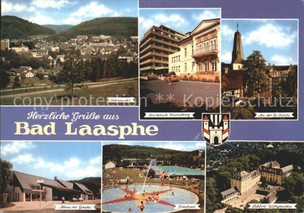 Bad Laasphe Freibad Schloss Wittenstein Teilansicht