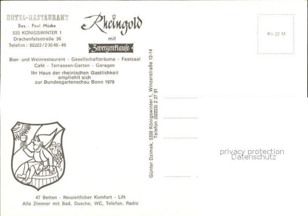 Koenigswinter Hotel- Restaurant Rheingold – Bild 2