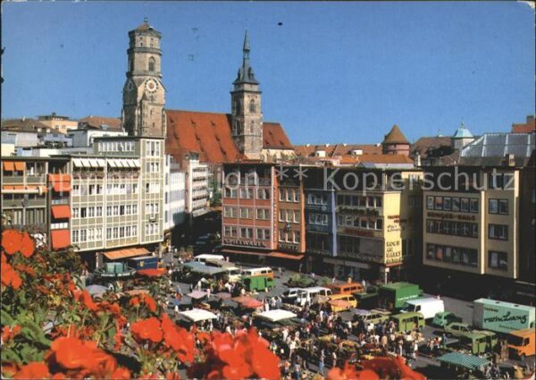 Stuttgart Marktplatz Stiftskirche
