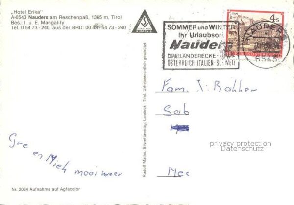 Nauders Tirol Hotel Erika – Bild 2