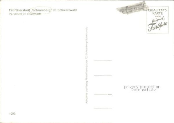 Schramberg Fünftälerstadt Parkhotel im Stadtpark – Bild 2