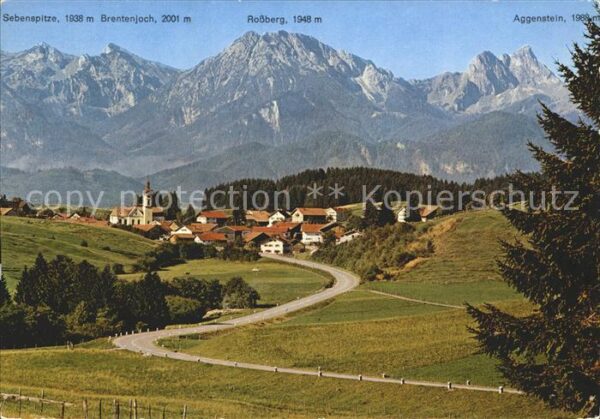 Rieden Allgaeu Sebenspitze Brentenjoch Rossberg
