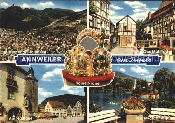 Annweiler Trifels Mühlrad Am Rathaus Burgendreifaltigkeit