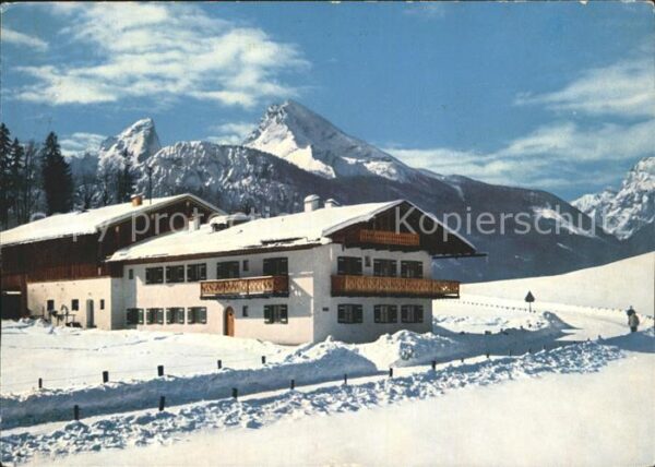 Berchtesgaden Partie in der Schönau mit Watzmann