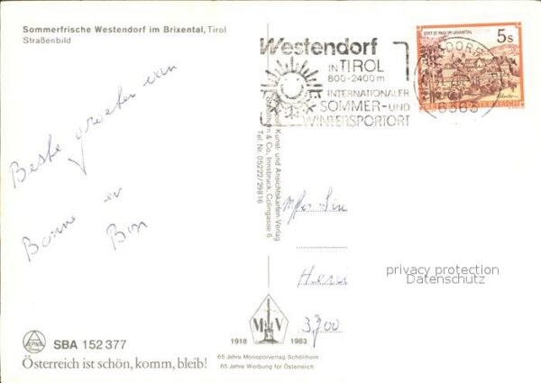 Westendorf Tirol Strassenbild – Bild 2