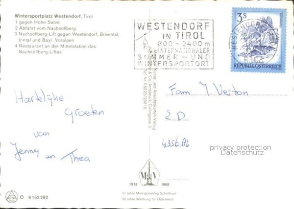 Westendorf Tirol Hohe Salve Nachsöllberg- Lift Westendor – Bild 2