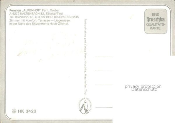 Kaltenbach Tirol Pension Alpenhof – Bild 2