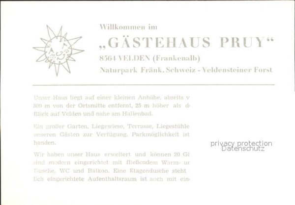 Velden Mittelfranken Gästehaus Pruy – Bild 2