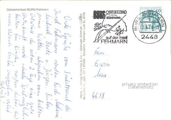 Burg Fehmarn Ostseebad Fliegeraufnahme – Bild 2