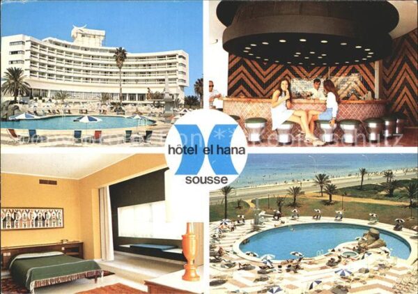 SOUSSE  Tunesie Hotel El Hana Bar Zimmer Swimmingpool
