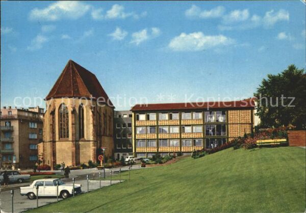 Pforzheim Blumenhofanlage mit Barfüsserkirche