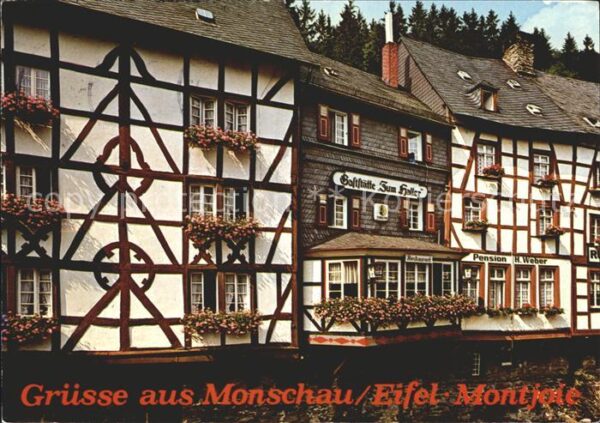 Monschau Fachwerkhäuser an der Rur