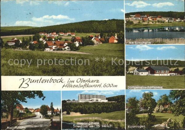 Buntenbock Panorama Sumpfteich Dorfgemeinschaftsha