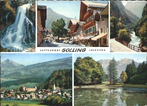 Golling Salzach Wallerfall Strassenbild Pass Lueg Gesam