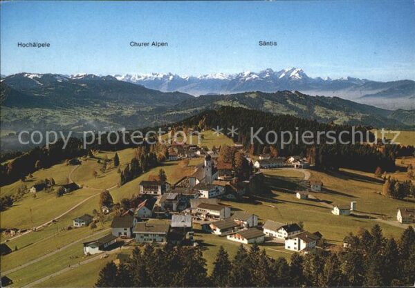 Sulzberg Vorarlberg Fliegeraufnahme mit Hochälpele Churer A