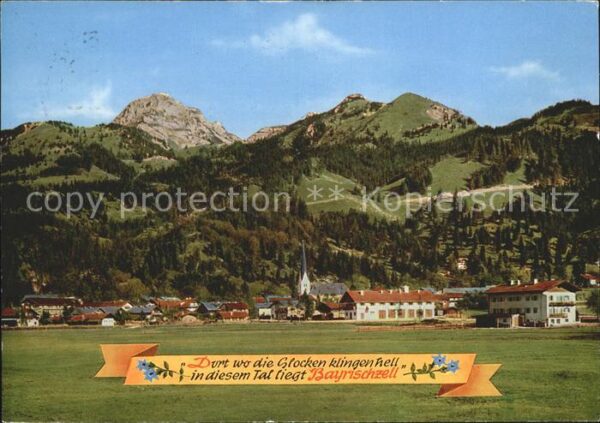 Bayrischzell Ortsansicht mit Wendelstein