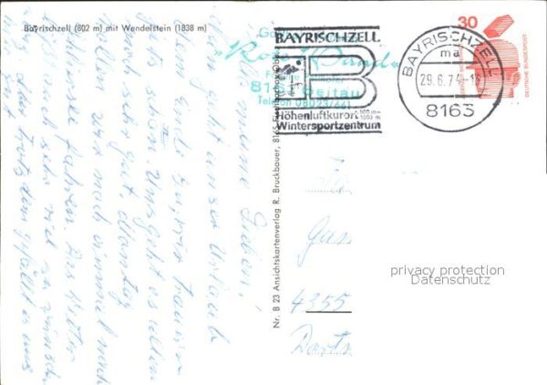 Bayrischzell Ortsansicht mit Wendelstein – Bild 2