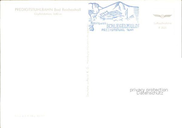 Bad Reichenhall Berghotel Predigtstuhl Fliegeraufnahme – Bild 2