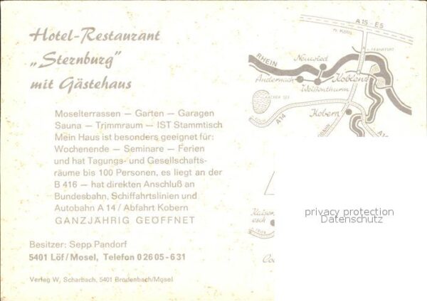 Loef Mosel Hotel Restaurant Sternburg Moselpartie – Bild 2