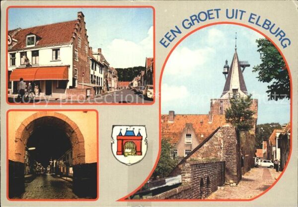 Elburg Strassenpartie Stadttor Stadtmauer