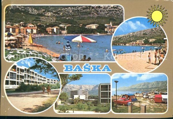 Baska Otok Krk Strandpartien Promenade Zeltplatz