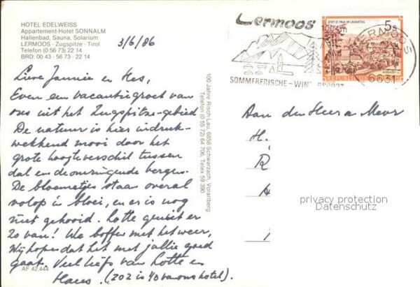 Lermoos Tirol Hotel Edelweiss – Bild 2