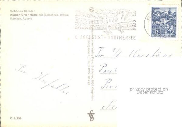 Klagenfurt Woerthersee Klagenfurter Hütte mit Bielschitza – Bild 2