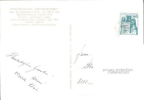 Wittlich Hotel Restaurant Waldfrieden Gastraum – Bild 2