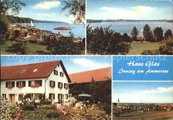 Inning Ammersee Strandpartie Haus Glas Panorama