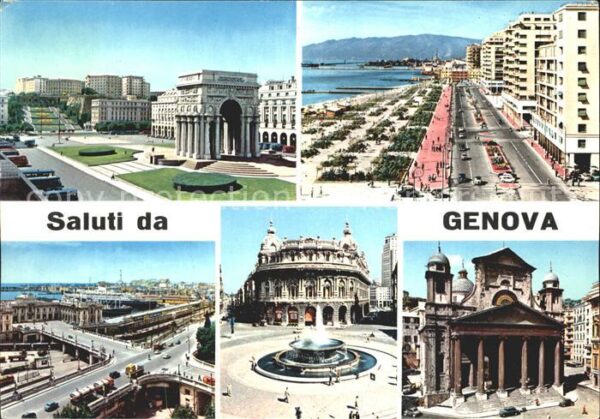 Genova Genua Liguria Piazza Vittoria Teilansichten