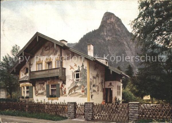 Oberammergau Rotkäppchen Haus mit Kofel
