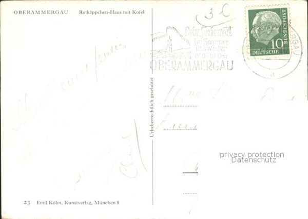 Oberammergau Rotkäppchen Haus mit Kofel – Bild 2