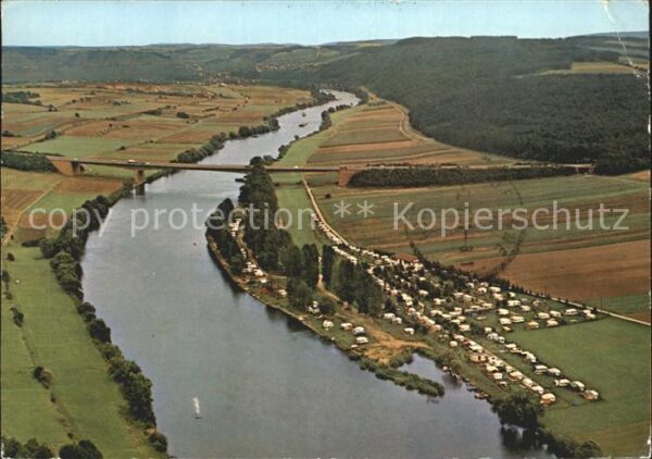 Bettingen Wertheim Campingplatz Wildsau Fliegeraufnahme
