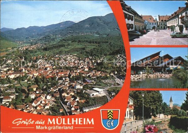 Muellheim Baden Totalansicht Marktplatz Kurhaus Uferstr