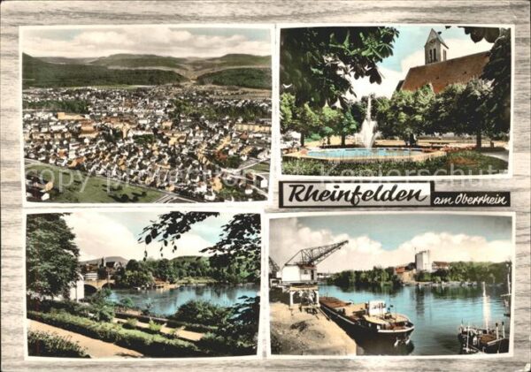 Rheinfelden Baden Totalansicht Park Springbrunnen Rheinpa
