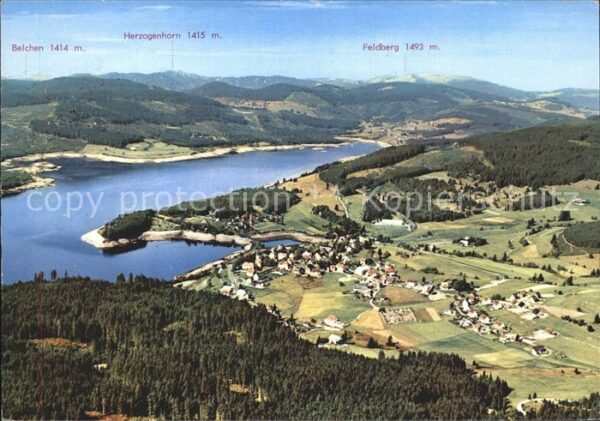 Schluchsee mit Belchen Herzogenhorn Feldberg Flieg