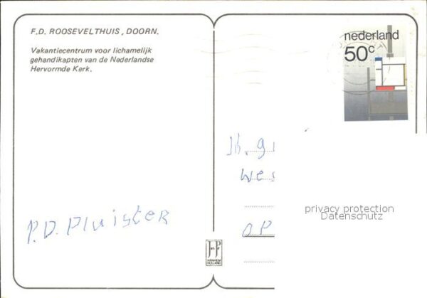 Doorn Niederlande Franklin D Roosevelt Huis Fliegeraufnah – Bild 2