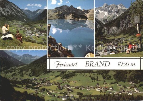 Brand Vorarlberg Panorama mit Schesaplana Lunersee und E