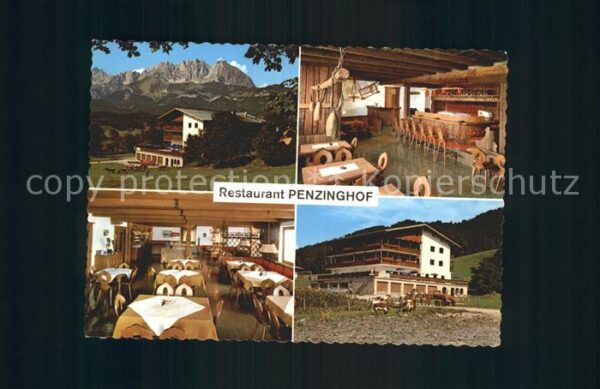 Oberndorf Tirol Restaurant Penzinghof Gastraum Bar Pfer